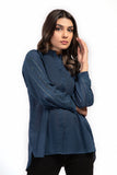 Maria B Shirt Blue MB-EF23-01 Basics Shirts