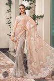 Maria B MPC-23-105-Peach And Grey Chiffon Collection