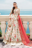 Maria B MPC-23-106-Cloud White Floral Chiffon Collection