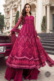 Maria B MPC-23-107-Magenta Pink Chiffon Collection