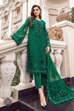 Maria B MPC-23-108-Emerald Green Chiffon Collection