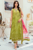 Saadia Asad Apple Green D1 Buena Noor Chiffon Laserkari 2022
