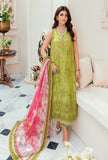 Saadia Asad Apple Green D1 Buena Noor Chiffon Laserkari 2022