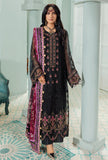Saadia Asad Black D8 Noir Noor Chiffon Laserkari 2022