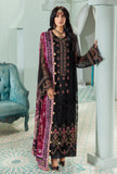 Saadia Asad Black D8 Noir Noor Chiffon Laserkari 2022