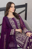 Azure PansyPetals Eid Ensembles Hania Amir Embroidered3pcs Festive Collection