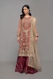 Maria B SF-EF23-10-Maroon Luxury Casual Prets Vol 2