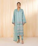 Sapphire U2TE-LX23V10-1 - 3 Piece - Embroidered Cotton Satin Suit Festive 2 Collection