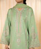 Sapphire U2TE-LX23V10-2 - 3 Piece - Embroidered Cotton Satin Suit Festive 2 Collection