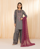 Sapphire U2TE-LX23V10-4 - 3 Piece - Embroidered Cotton Satin Suit Festive 2 Collection