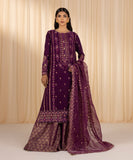 Sapphire U3FE-LX23V6-38 - 3 Piece - Embroidered Velvet Suit Festive 2 Collection