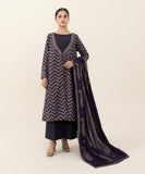 Sapphire U3P-DY23V9-33 3 Piece Printed Zari Khaddar Suit Winter Collection