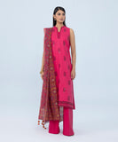 Sapphire U3PE-ST23V9-15 3 Piece Embroidered Cotton Satin Suit Winter Collection