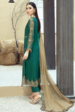 Zainab Manan ZM-04 Bean Aqua Rawayat Chiffon 2022