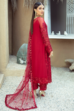 Zainab Manan ZM-09 Scarlet Red Rawayat Chiffon 2022