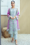 Zainab Manan ZM-10 Pale azure Rawayat Chiffon 2022