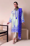 Khaadi A22124 Blue Spring Summer 2022