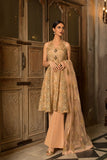 Bareeze Net Fairy Ch2861 Peach Dress