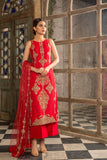 Bareeze Ornament Applique 2 Ch2915 Red Dress