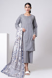 Khaadi A C ACA22302 Grey Cambric Lawn 2022