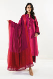 Khaadi A C ACO22205 Maroon Cambric Lawn 2022