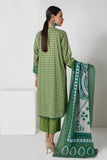 Khaadi A L ALA22302 Green Cambric Lawn 2022