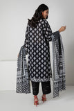 Khaadi A L ALA22303 Black Cambric Lawn 2022