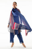 Khaadi A L ALA22339 Blue Cambric Lawn 2022