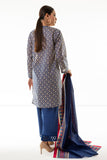 Khaadi A L ALA22339 Blue Cambric Lawn 2022
