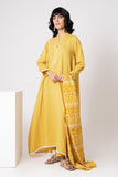 Khaadi A L ALA22342 Yellow Cambric Lawn 2022