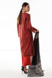 Khaadi A L ALA22343 Rust Cambric Lawn 2022