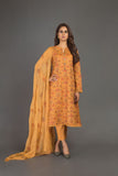 Bareeze Fresco Range Bnl919 Mustard Dress