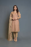 Bareeze Kilim Range Bnl905 Beige Dress