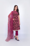 Bareeze Gold Rush Mc570 Maroon Dress