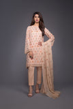 Bareeze French Marigold Bnl664 Peach Dress