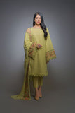 Bareeze Bleaming Blush Bnl660 Light Green Dress