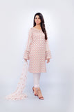 Bareeze Floral Artistry Ch2658 Light Peach Dress