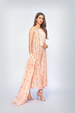 Bareeze Amphora Garden Ch2739 Peach Dress