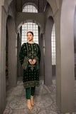 Bareeze Kundan 3 Ch3055 Dark Green Dress