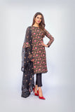 Bareeze Amphora Garden Ch2740 Black Dress