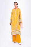 Khaadi A V AV22204 Yellow Cambric Lawn 2022