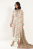 Khaadi A V AV22210 Beige Cambric Lawn 2022