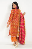 Khaadi A V AV22212 Orange Cambric Lawn 2022
