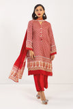 Khaadi A V AV22218 Red Cambric Lawn 2022
