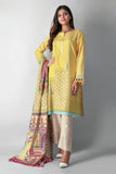 Khaadi B21301 Yellow Autumn Collection 2021
