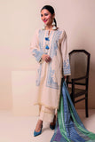 Khaadi Bch22102 Beige Spring Summer 2022