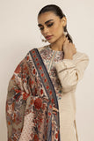 Khaadi Fabrics 3 Piece Suit Dyed Embroidered Crosshatch BCH231002 Winter Collection
