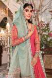 Maria B Salmon Pink and Feroza (BD-2402) Heritage Eid Collection 2022