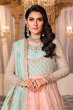 Maria B Pearl White, Peach and Aqua (BD-2408) Heritage Eid Collection 2022