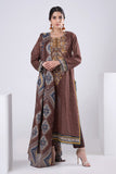 Khaadi BLA22216 Brown Eid Lawn Collection 2022